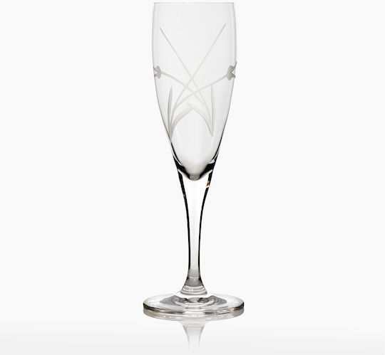 Rona Flute Set Water Glasses Whiskey Goblets Crystal 230ml 6 Pieces