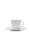 Lubiana Set Tassen Kaffee aus Porzellan Weiß 90ml 6Stück