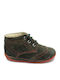 Kids Boots with Laces Green