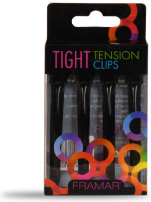 Clips Tight Tension Framar Black 4pcs 91022
