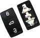 Rubber Spare Part Remotekey Seat Me 3 Buttons Square