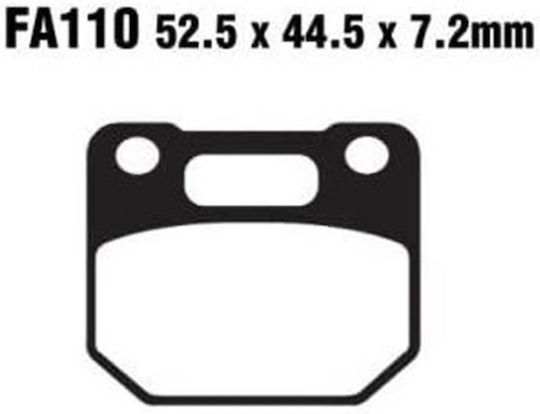 Pads Fa110 Adige P241 Asx Organic 4 Piston V1 Rg Gamma