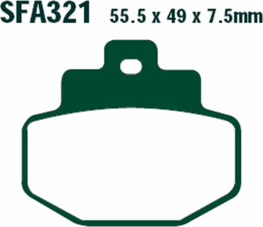 Pads Fa321 Adige P193 Acx Sintered Gold Runner Vx125/180 Hexagon 125/250 Vespa 250/300 Rear