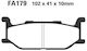 Pads Fa179 Adige P150 Asx Organic Tmax 500 01-03 Virago 535 Dragstar Diversion Front