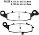 Pads Fa231 Adige P171 Acx Sintered Gold Vstrom 650/Bandit 650 Right Freewind Vstrom 1000