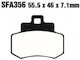 Pads Fa356 Adige P196 Asx Organic Grand Dink 250 Rear