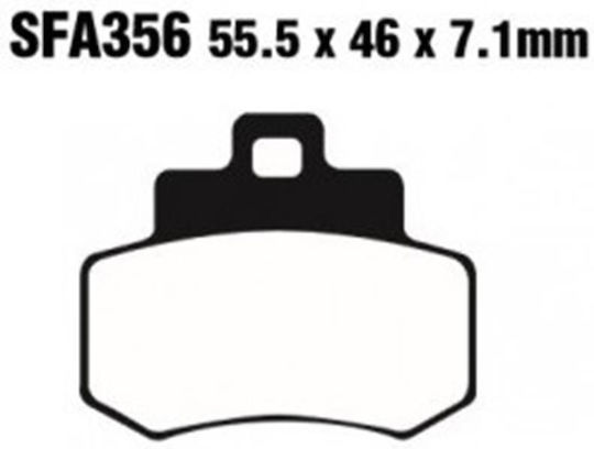 Pads Fa356 Adige P196 Asx Organic Grand Dink 250 Rear