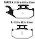 Τακακια Fa428 Adige P247 Acx Sintered Χρυσα Yfr 660 Rhino Yfm 700 Raptor Πισω