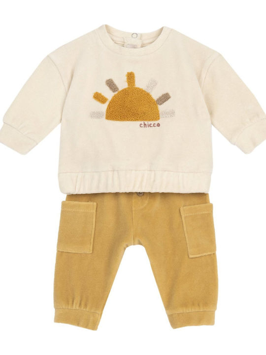 Kids' Set with Pants Winter 2pcs Ecru