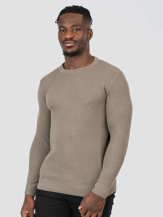 Rebase Πουλόβερ Μακρυμάνικο Seal Grey