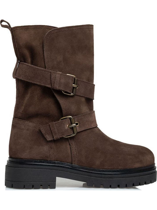 Sante Suede Women's Ankle Boots Brown