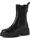 Leather Women's Ankle Boots Black