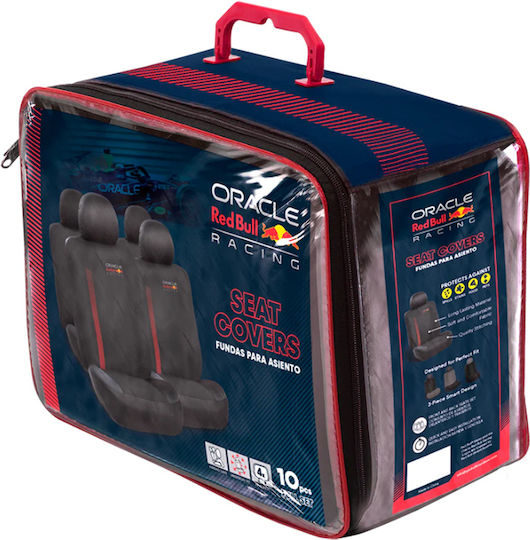 Oracle Red Bull Racing Car Seat Back Set 10pcs Polyester Black
