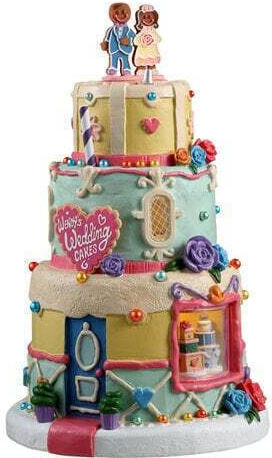 Casă Lemax Wendy's Wedding Cakes 23.5x14.5x14.5cm Cu Baterii 4.5v