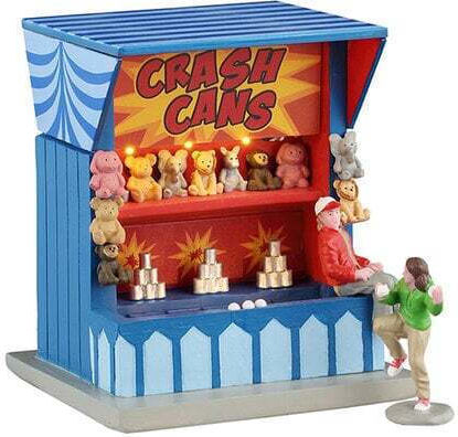 Scenografie Luna Park Lemax Crash Cans Joc Cu Baterii Operat