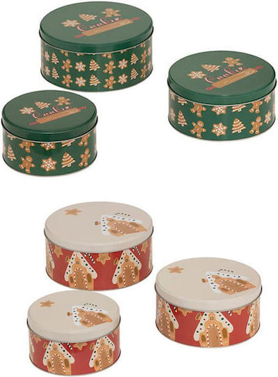 Atmosphera Weihnachtlich Container Metallisch Rot L19.5xB8.6cm.