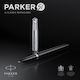Parker Πένα Γραφής Fine από Ατσάλι με Μαύρο Μελάνι