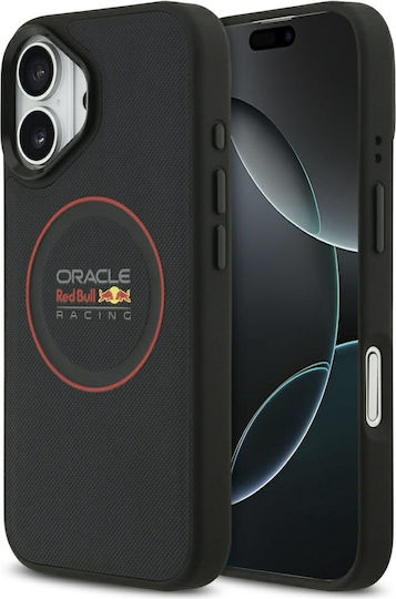 Red Bull Meshed Red Ring And Metal Buttons Magsafe Back Cover Metallic Navy Blue (iPhone 17)