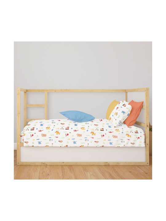 Dimcol Baby Sheet Cradle Cotton 80x110cm