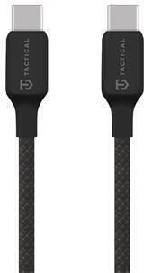 Tactical Braided USB 2.0 Cablu USB-C bărbătesc - USB-C 60W Negru 0.3m (57983126592)