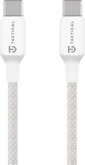 Tactical Braided USB 2.0 Cable USB-C male - USB-C 60W White 2m (57983126595)