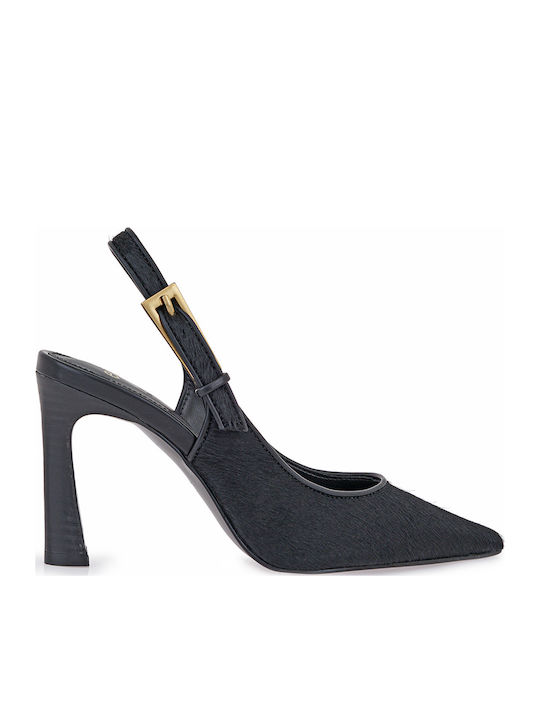 Leather Black High Heels