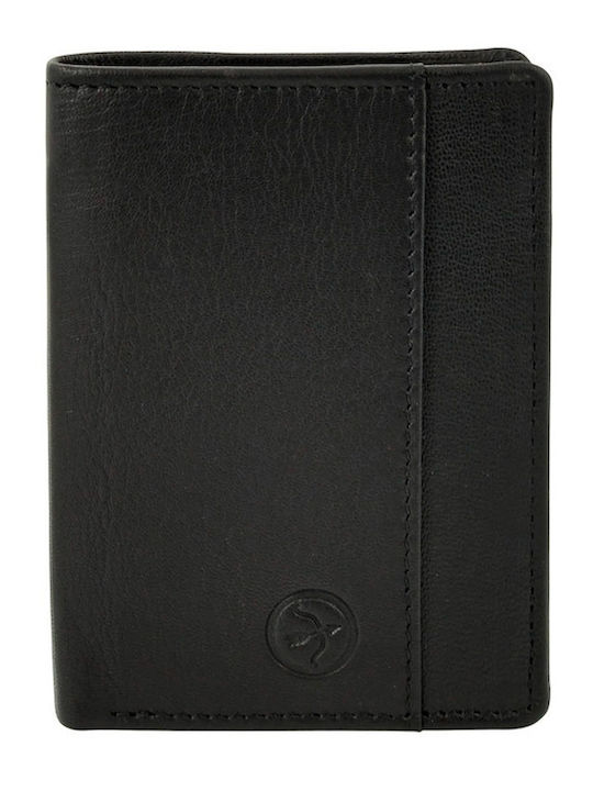 Leder Herren Geldbörse Reise mit RFID Schwarz