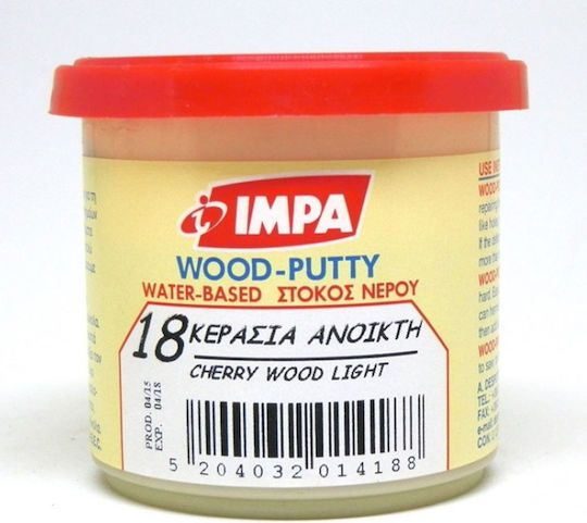 Water Wood Putty No18 Light Cherry Correction of Defective Wooden Areas 200g Impa