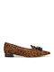Δερμάτινα Γυναικεία Loafers σε Ταμπά Χρώμα