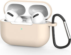 Techsuit Silicone Case in Beige Color for Apple AirPods Pro 3