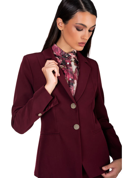 Emporio Grama Damen Blazer Burgundy
