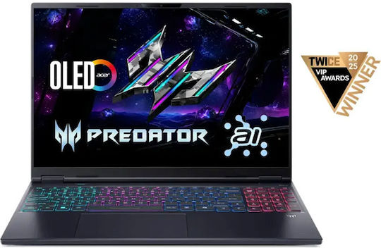 Acer Predator Helios Neo 16S AI PHN16S-71-91AW -91AW 16" OLED QHD+ 240Hz (Ultra 9-275HX/16GB/1TB SSD/GeForce RTX 5060/W11 Home) (US Keyboard)