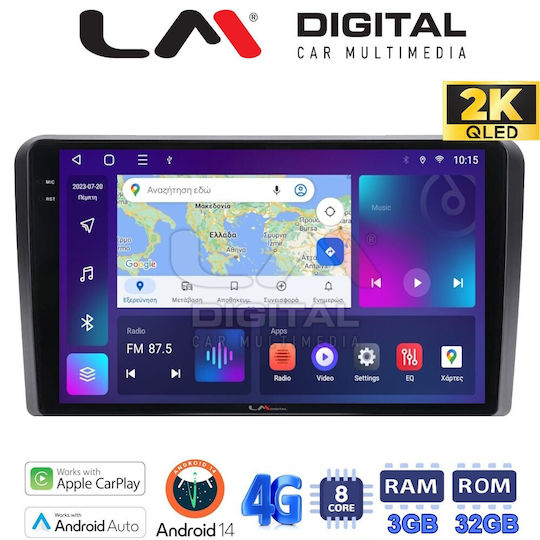 LM Digital Car Audio System for Citroen C5 2007 > 2017 (Bluetooth/USB/WiFi/GPS/Apple-Carplay/Android-Auto)