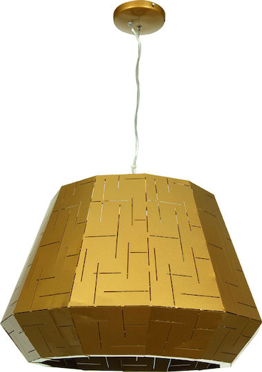 Gallis Pendant Light Brown with Socket E27 50x48.5x35cm