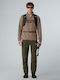 Glacier Men's Fleece Cardigan Mocha Brown