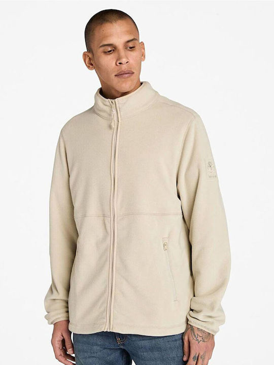 Timberland Men's Fleece Cardigan Beige