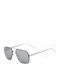 Guess Men's Sunglasses with Silver Metal Frame and Gray Lens GO00065-10C