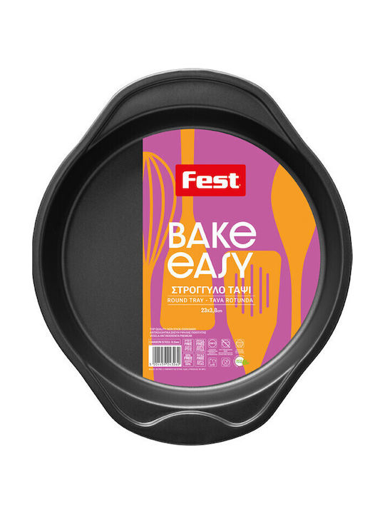 Fest Easy Bake Tăvi de copt Rotund din Oțel Inoxidabil cu Strat Antiaderent
