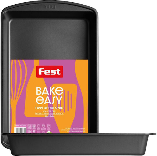 Fest Easy Bake Ταψί από Ανοξείδωτο Ατσάλι 22.8x33cm