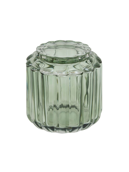 Vază Din Bumbac Din Sticlă Verde Φ10,8x11,4cm
