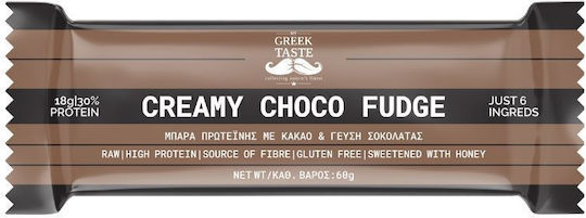 myGreekTaste Premium Raw Baton cu 30% Proteină & Aromă Choco Fudge 60gr