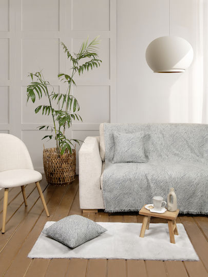 Nima Moca Ριχτάρι Τετραθέσιου Καναπέ Chenille 180x350εκ. Moca Gray 35975