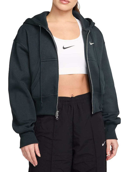 nike crop jacket womens