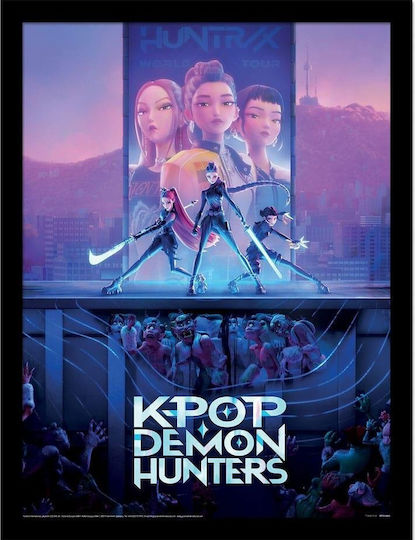 K-pop Demon Hunters Movie Key Art Poster Cadru 31x41cm