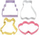 Cake Cutter Set Bells Heart Clothes Wilton