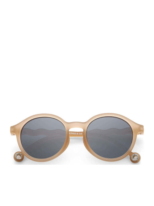 Olivio & Co Classic Oval Kids Sunglasses with Polarized Lenses Beige