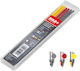 Mechanical Pencil Lead Refills Colors Red-Yellow-Grey Sola Sc-tlm