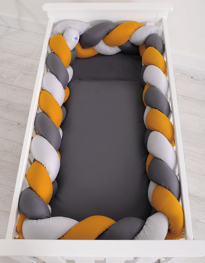 My Sweet Baby Bettumrandungen Geflochten Innerhalb Gray, Mustard, Anthracite