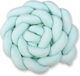 My Sweet Baby Crib Bumpers Braided Inside Mint