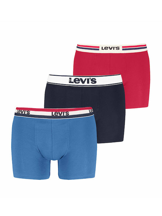 Мъжки боксерки Blue, Red с Дизайн 3Опаковка